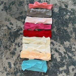 Baby Bling Bows headbands Bundle of 9